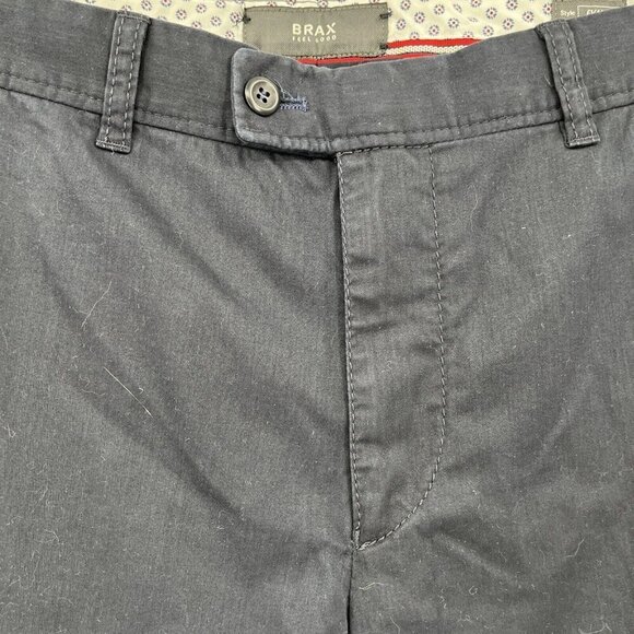 Brax Kapok Pima Twill Regular Fit Chino Pants Perma Blue US 38/EUR 54 NWT $198 - Picture 2 of 16